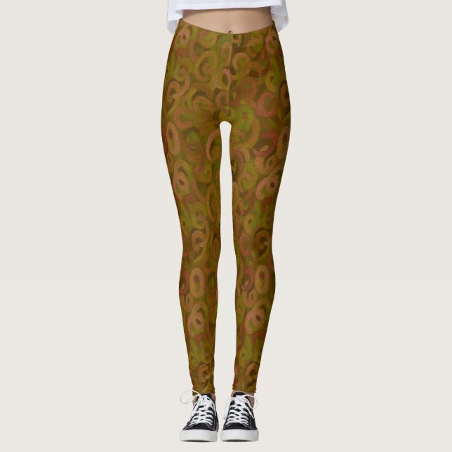 Legging Abstrato Brushstrokes (Frente)
