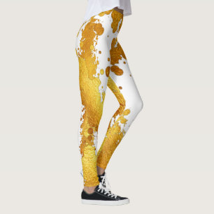Legging Abstrato de abertura de pintura de luxo de alumín