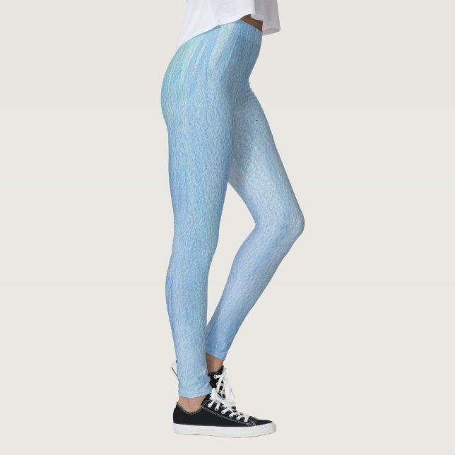 Legging Abstrato de Aquarela Vertical Pastel (Direita)