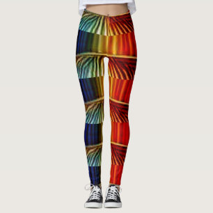 Legging abstrato de arte geométrica sem costura