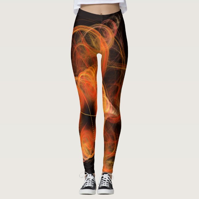Legging Abstrato de arte leve (Frente)