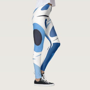 Legging Abstrato de Espelhamento Circular