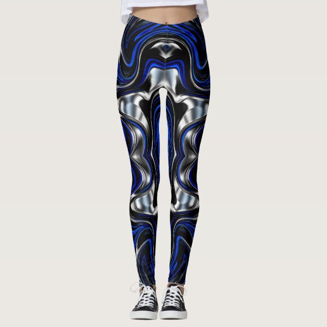 Legging Abstrato de impulso elétrico (Frente)