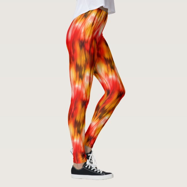 Legging Abstrato de mármore de incêndio (Direita)