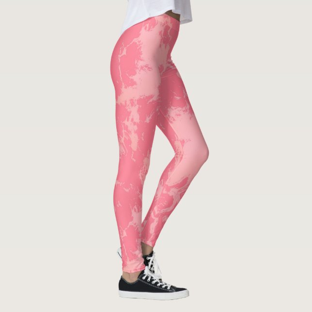Legging Abstrato de mármore rosa (Direita)