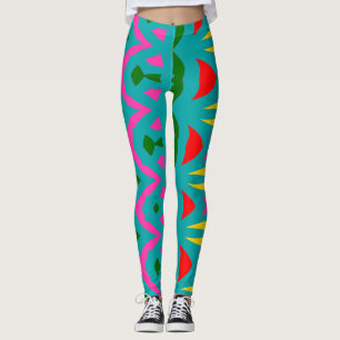Legging Abstrato de multicor moderna "Ratti_Creative_Arts"