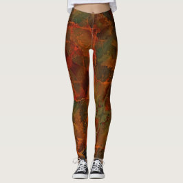 Legging Abstrato de outono Profundo
