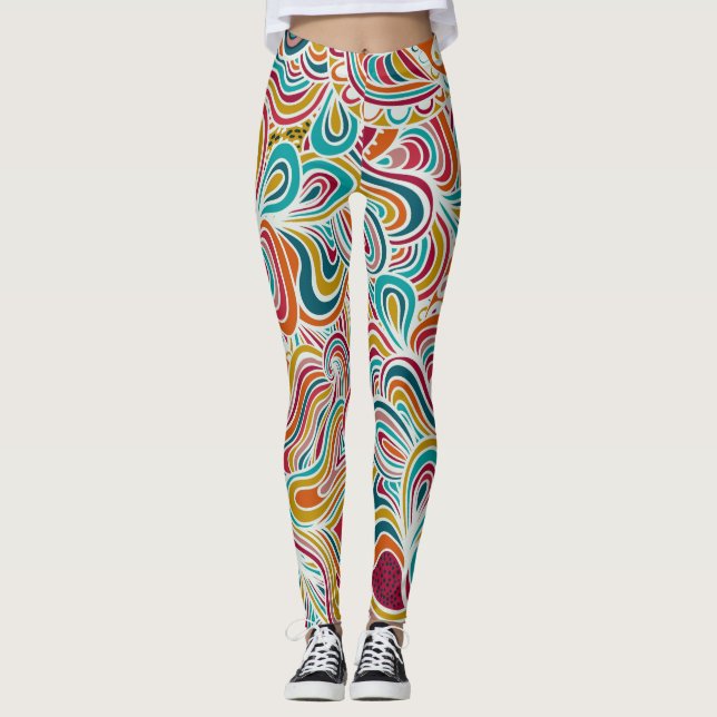 Legging Abstrato de porta (Frente)