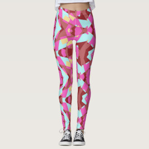 Legging Abstrato de vibração multicor "Ratti_Creative_Arts