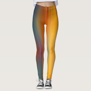 Legging Abstrato Digital Bi-color Gradient Art