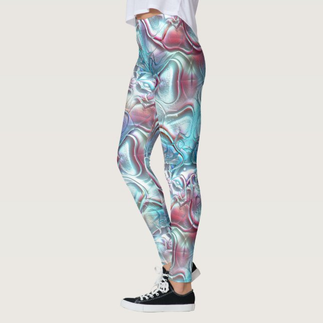 Legging Abstrato em vidro recoberto com textura arenosa (Esquerda)