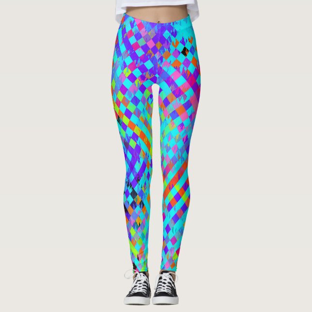 Legging Abstrato Estruturado (Frente)