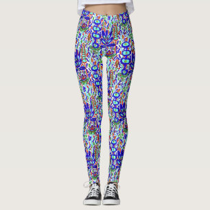 LEGGING ABSTRATO FLORAL ESTILIZADO