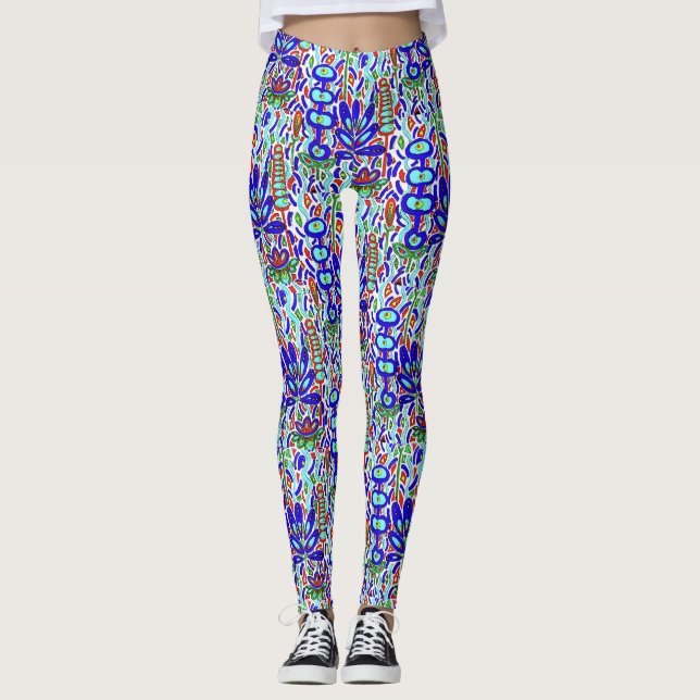 LEGGING ABSTRATO FLORAL ESTILIZADO (Frente)