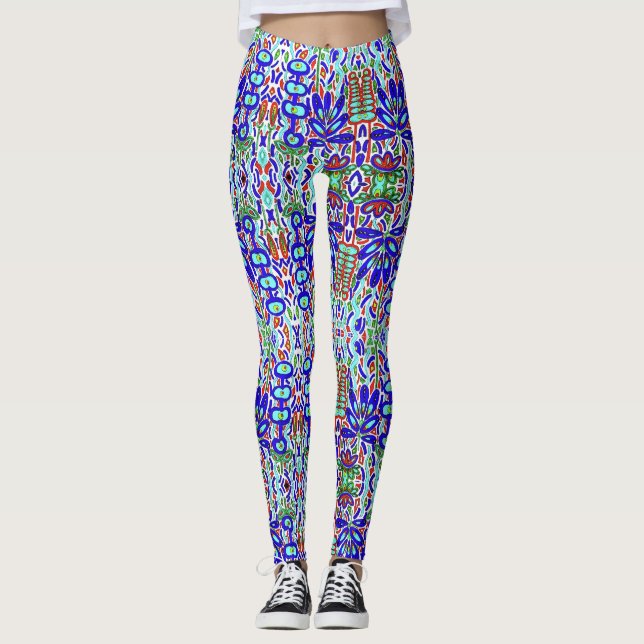 LEGGING ABSTRATO FLORAL ESTILIZADO 2 (Frente)