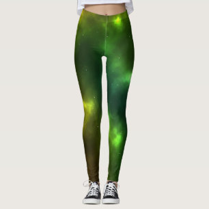 Legging Abstrato Galaxy Constellations Digital Art: IV