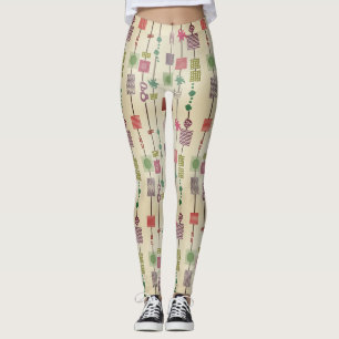 Legging abstrato geométrico bauhaus