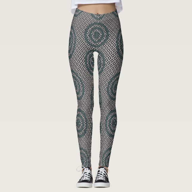 Legging Abstrato geométrico design (Frente)