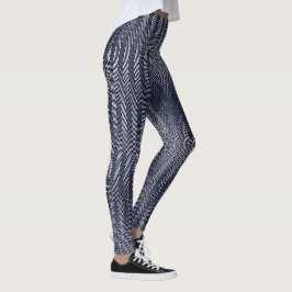 Legging Abstrato Geométrico em Preto e Branco, Trippy