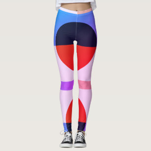 Legging Abstrato Geométrico Multi Color Design