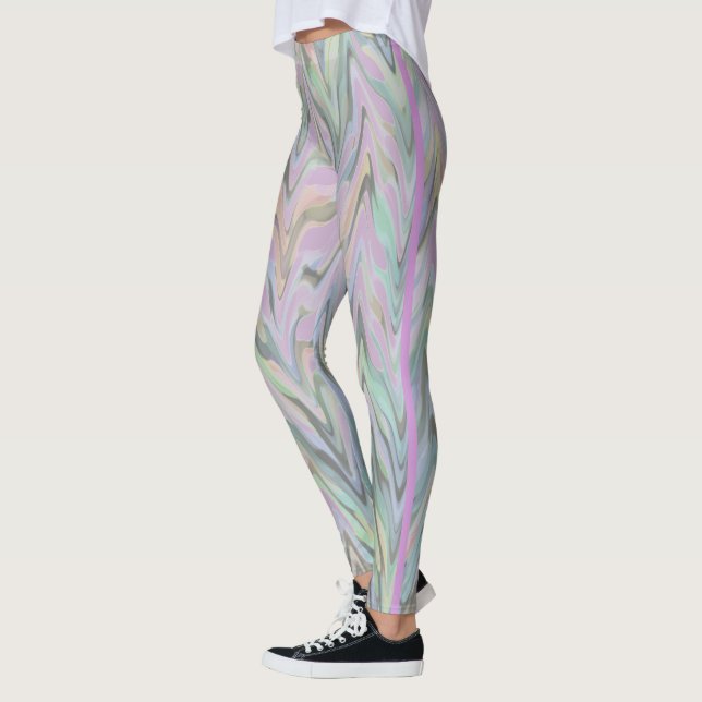 Legging Abstrato Herringbone - lavanda (Esquerda)