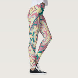 Legging Abstrato Kaleidoscópio Padrão 21