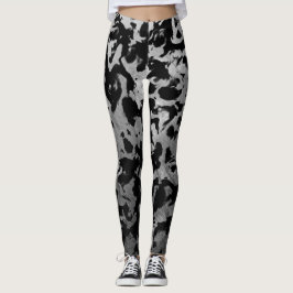 Legging Abstrato Magia - Prata Preta