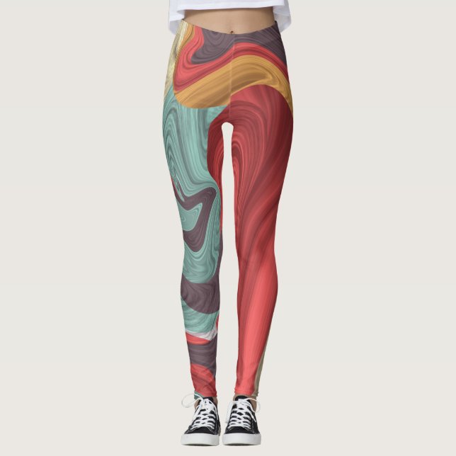 Legging Abstrato Marble ilusionista (Frente)