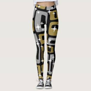 Legging Abstrato Moderno do Meio século Retroativo