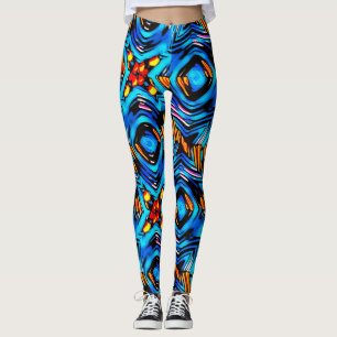 Legging Abstrato moderno líquido liquefação moderna ondas 