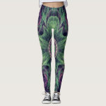 Legging Abstrato moderno - Roxo Fractal e Design Verde<br><div class="desc">Abstrato Fractal Purple e Design Verde modernos por Travis L. Lagasse de Gráficos Fllowstone.</div>