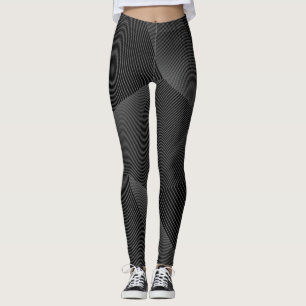 Legging Abstrato, moderno, simples, padrão dinâmico de lin