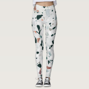 Legging Abstrato moderno Terrazzo Pattern