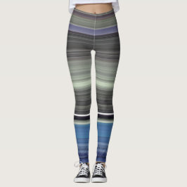 Legging Abstrato nº 1: Azul e cinza