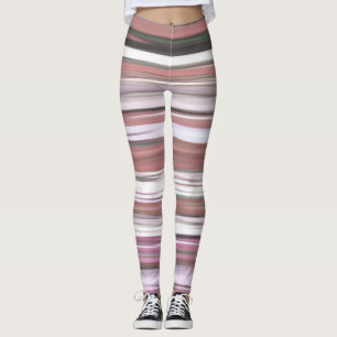 Legging Abstrato nº 2: Cinza rosa