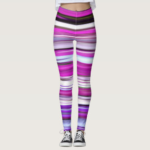 Legging Abstrato nº 2: Desfoque roxo