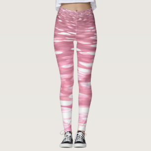 Legging Abstrato nº 3: Grelha rosa