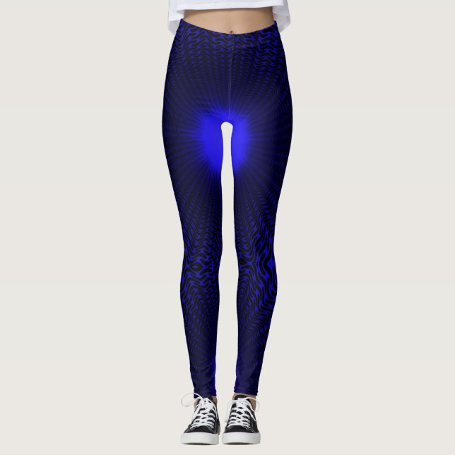 Legging Abstrato Neon Light Geométrico Starry Design (Frente)