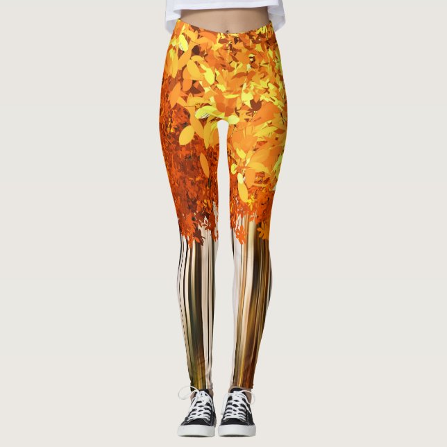 Legging Abstrato outono (Frente)