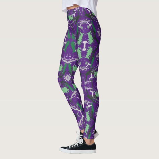 Legging Abstrato Paint Splatter (Esquerda)