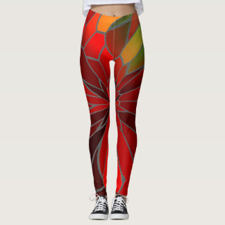 Legging Abstrato Poinsettia