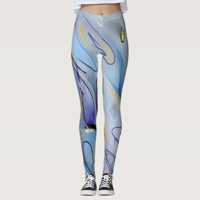 Legging Abstrato roxo (Frente)