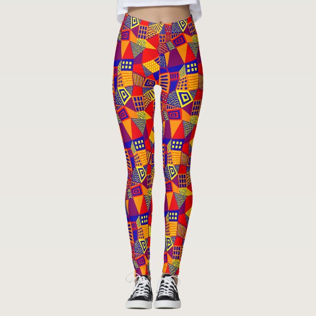 Legging Abstrato segmentado 070717 - Cores 01 (Frente)