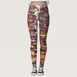 Legging Abstrato Sepia