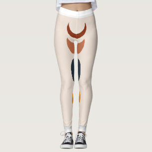 Legging Abstrato Sun Moon Boho Posters