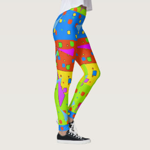 Legging Abstratos Formas Mantendo Estilo de Vidro