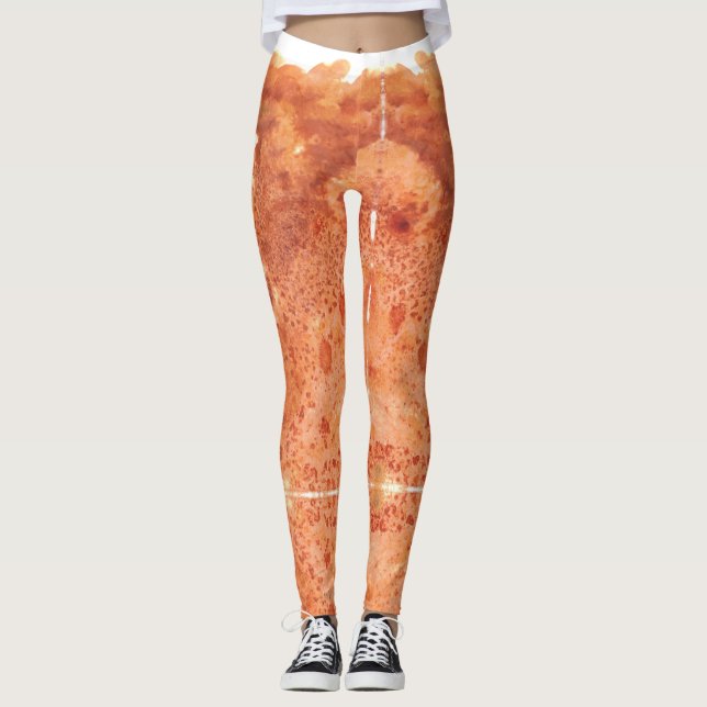 Legging Açafrão Queimado Silencioso (Frente)