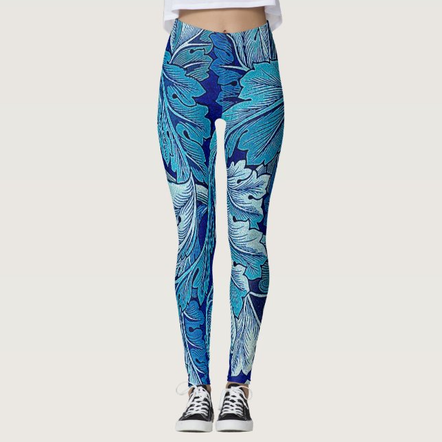 Legging Acanthus Azul, William Morris (Frente)
