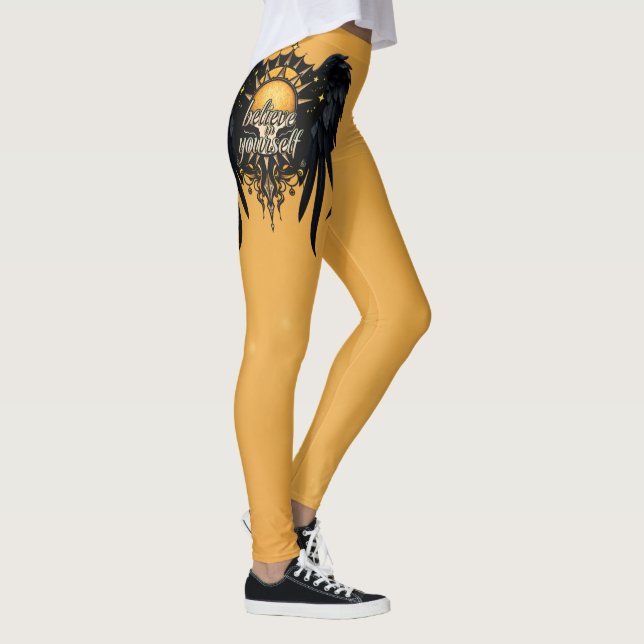 Legging Acredite em si mesmo, uma carta (Direita)