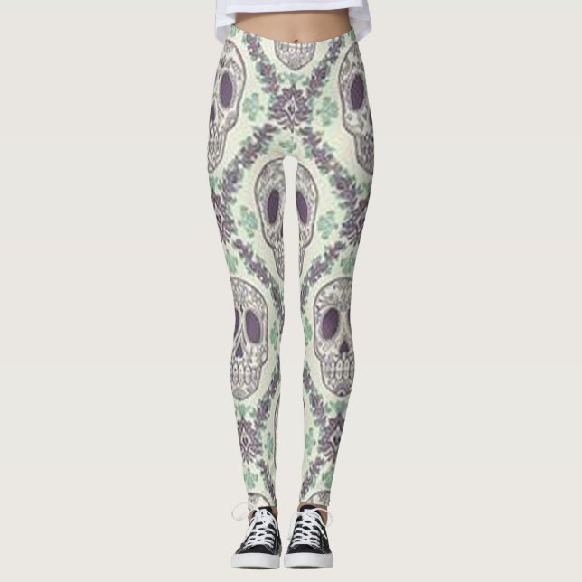 Legging Açúcar Skulls2 (Frente)